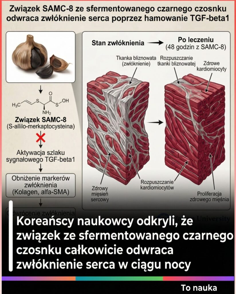 Związek z fermentowanego czarnego czosnku całkowicie odwraca zwłóknienie serca